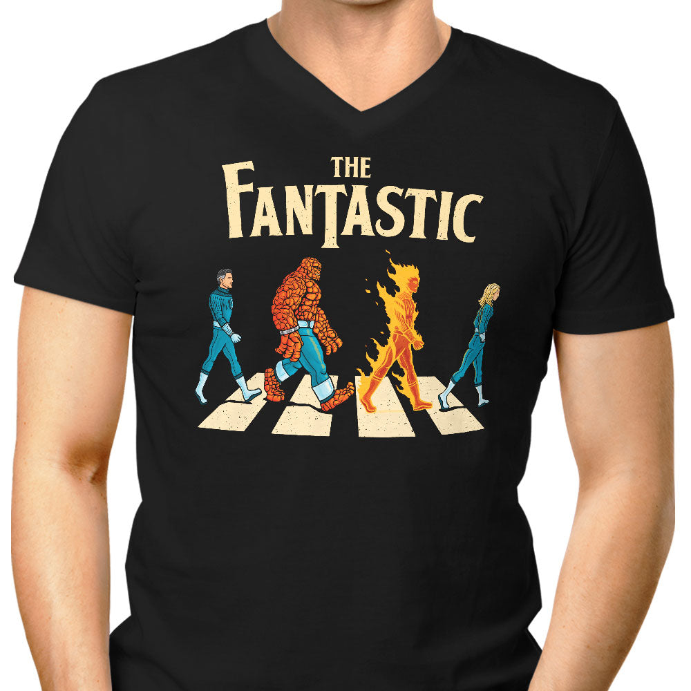 Fantastic Road Men's V-Neck - Adult & Kids T-Shirts, Sweatshirts & Hoodies apparel design preview 1
