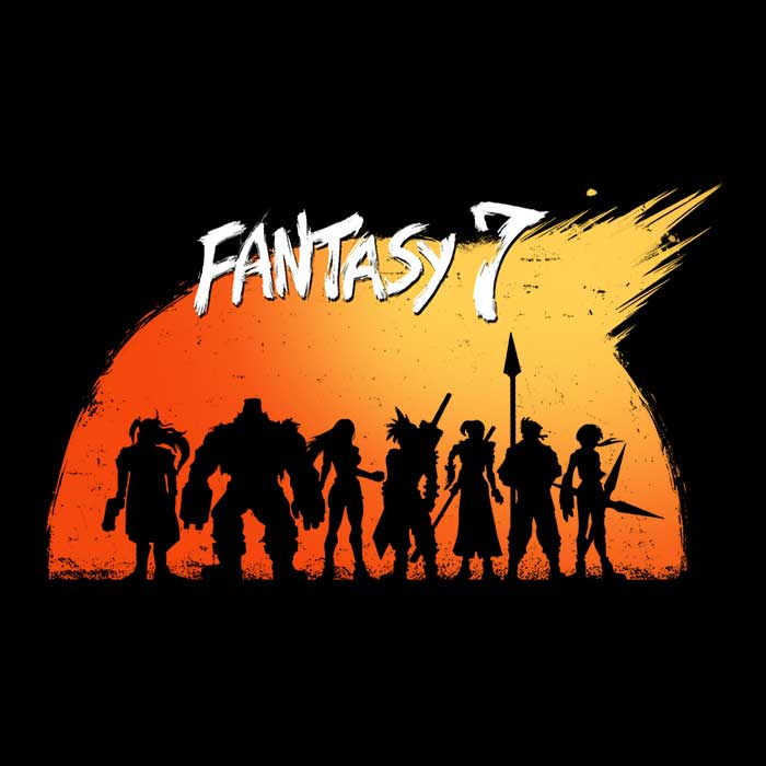 Fantasy 7 Men's Apparel - Adult & Kids T-Shirts, Sweatshirts & Hoodies apparel design preview 2
