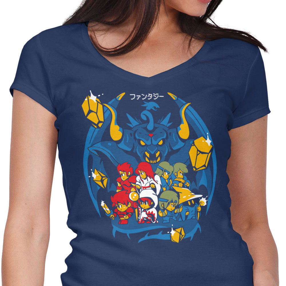 Fantasy Evolution Women's V-Neck - Adult & Kids T-Shirts, Sweatshirts & Hoodies apparel design preview 1