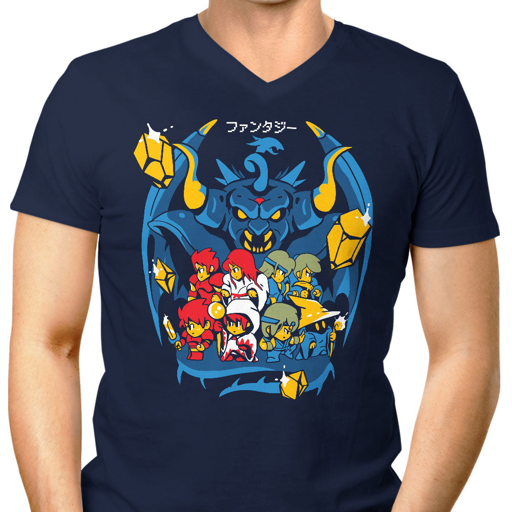 Fantasy Evolution Men's V-Neck - Adult & Kids T-Shirts, Sweatshirts & Hoodies apparel design preview 1