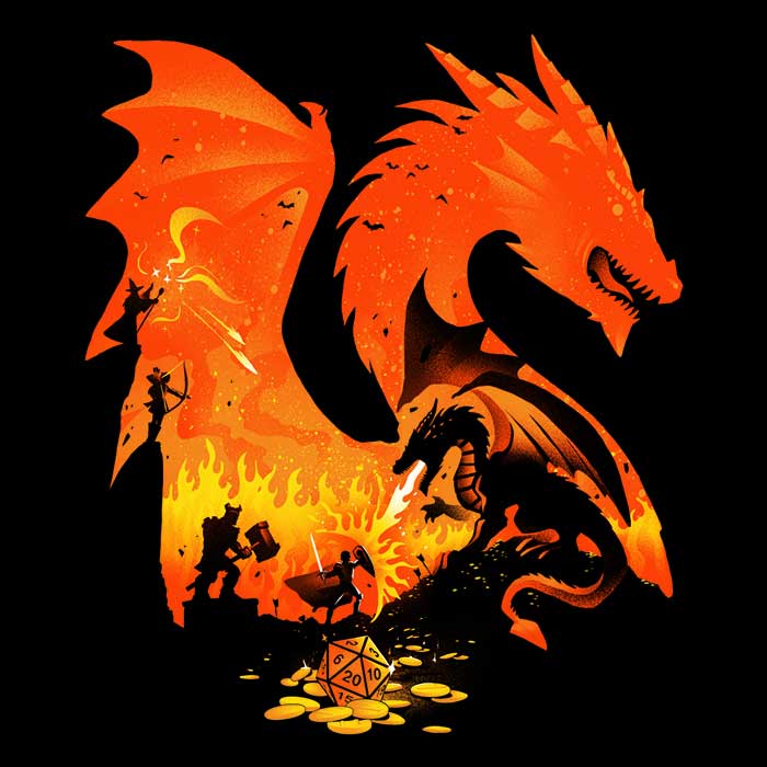 Fantasy Flames Men's Apparel - Adult & Kids T-Shirts, Sweatshirts & Hoodies apparel design preview 2