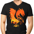 Fantasy Flames Men's V-Neck - Adult & Kids T-Shirts, Sweatshirts & Hoodies apparel design preview 1