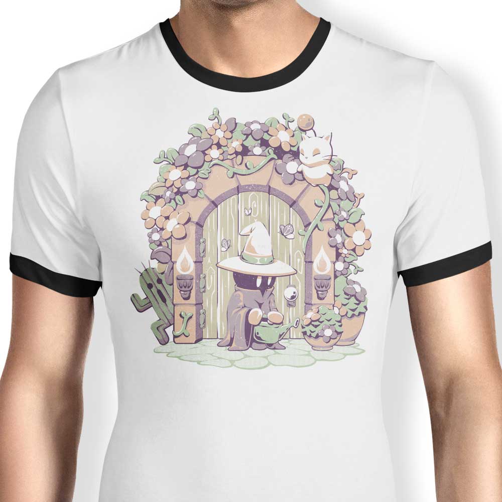 Fantasy Garden Ringer - Adult & Kids T-Shirts, Sweatshirts & Hoodies apparel design preview 1