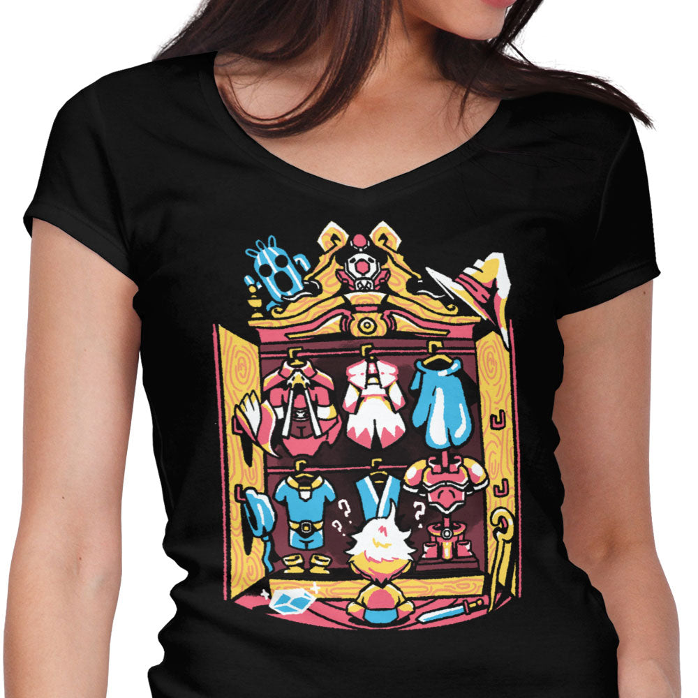 Fantasy Wardrobe Women's V-Neck - Adult & Kids T-Shirts, Sweatshirts & Hoodies apparel design preview 1