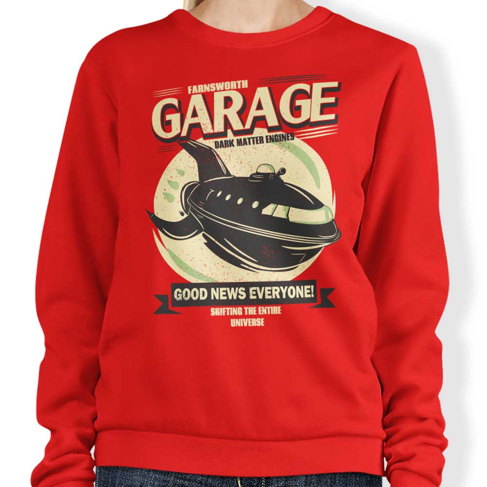 Farnsworth Garage - Adult & Kids T-Shirts, Sweatshirts & Hoodies apparel design preview 1