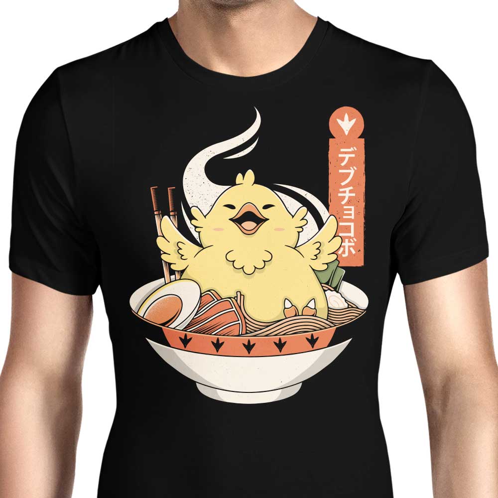 Fat Chocobo Ramen Men's Apparel - Adult & Kids T-Shirts, Sweatshirts & Hoodies apparel design preview 1