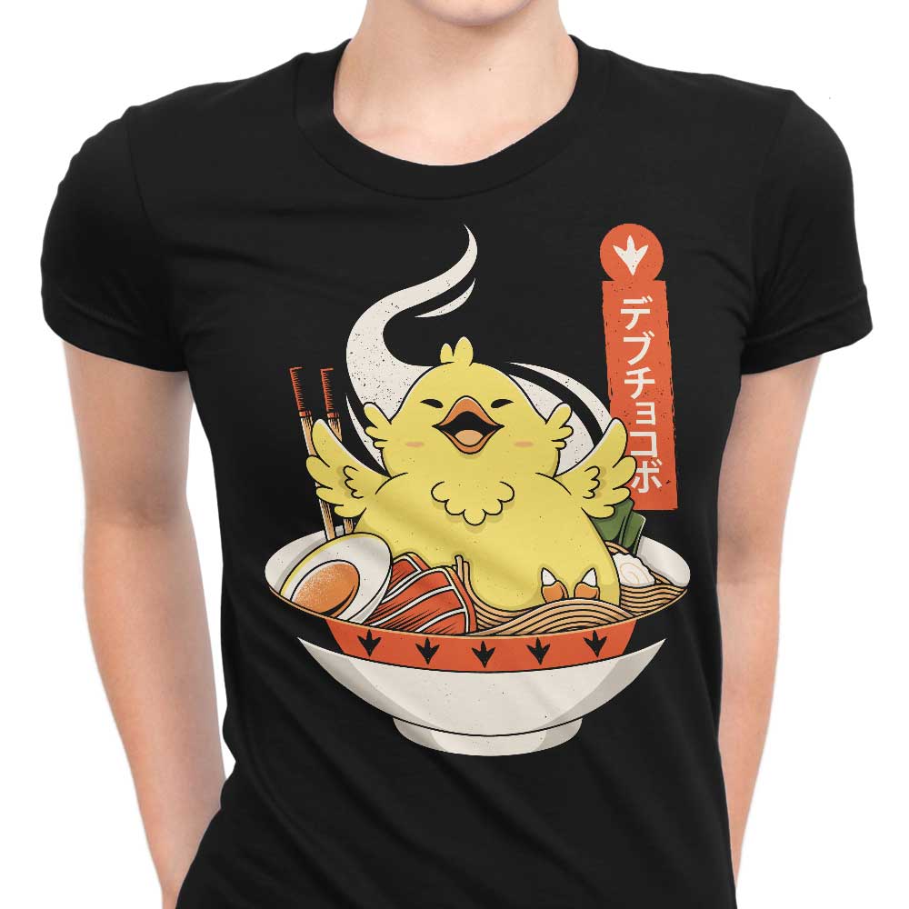 Fat Chocobo Ramen Women's Apparel - Adult & Kids T-Shirts, Sweatshirts & Hoodies apparel design preview 1