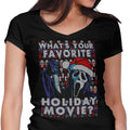 Favorite Holiday Sweater Women's V-Neck - Adult & Kids T-Shirts, Sweatshirts & Hoodies apparel design preview 1