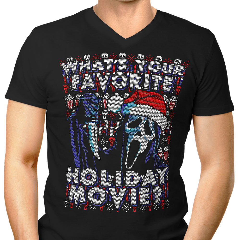 Favorite Holiday Sweater Men's V-Neck - Adult & Kids T-Shirts, Sweatshirts & Hoodies apparel design preview 1