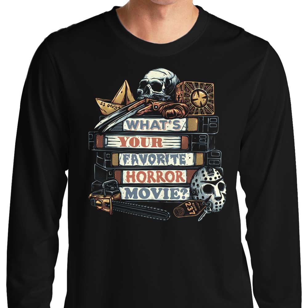 Favorite Horror Movie - Adult & Kids T-Shirts, Sweatshirts & Hoodies apparel design preview 1