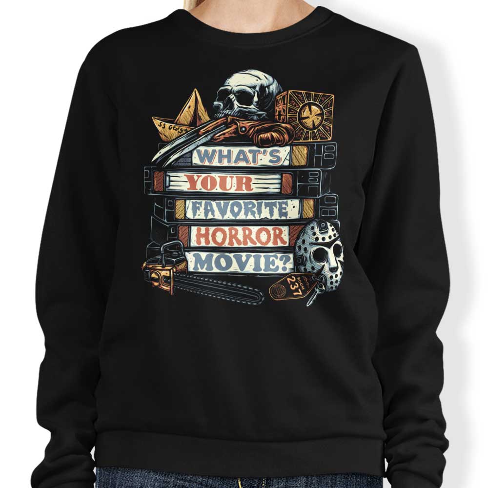 Favorite Horror Movie - Adult & Kids T-Shirts, Sweatshirts & Hoodies apparel design preview 1