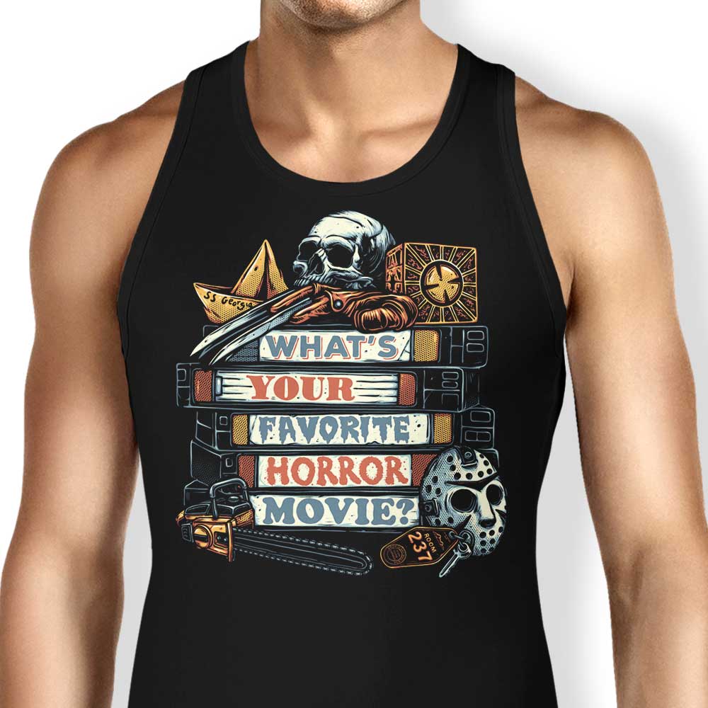 Favorite Horror Movie Tank Top - Adult & Kids T-Shirts, Sweatshirts & Hoodies apparel design preview 1