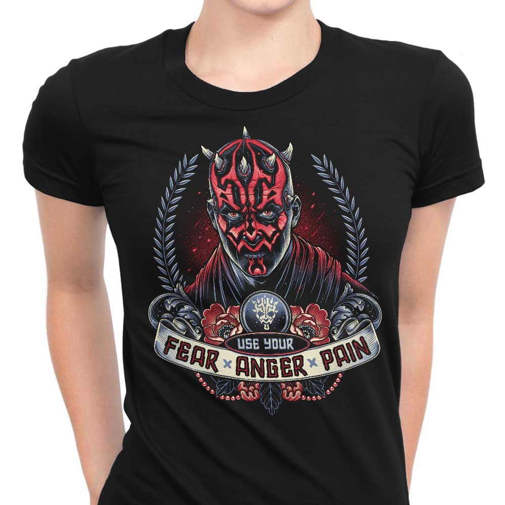 Fear, Anger, Pain Women's Apparel - Adult & Kids T-Shirts, Sweatshirts & Hoodies apparel design preview 1
