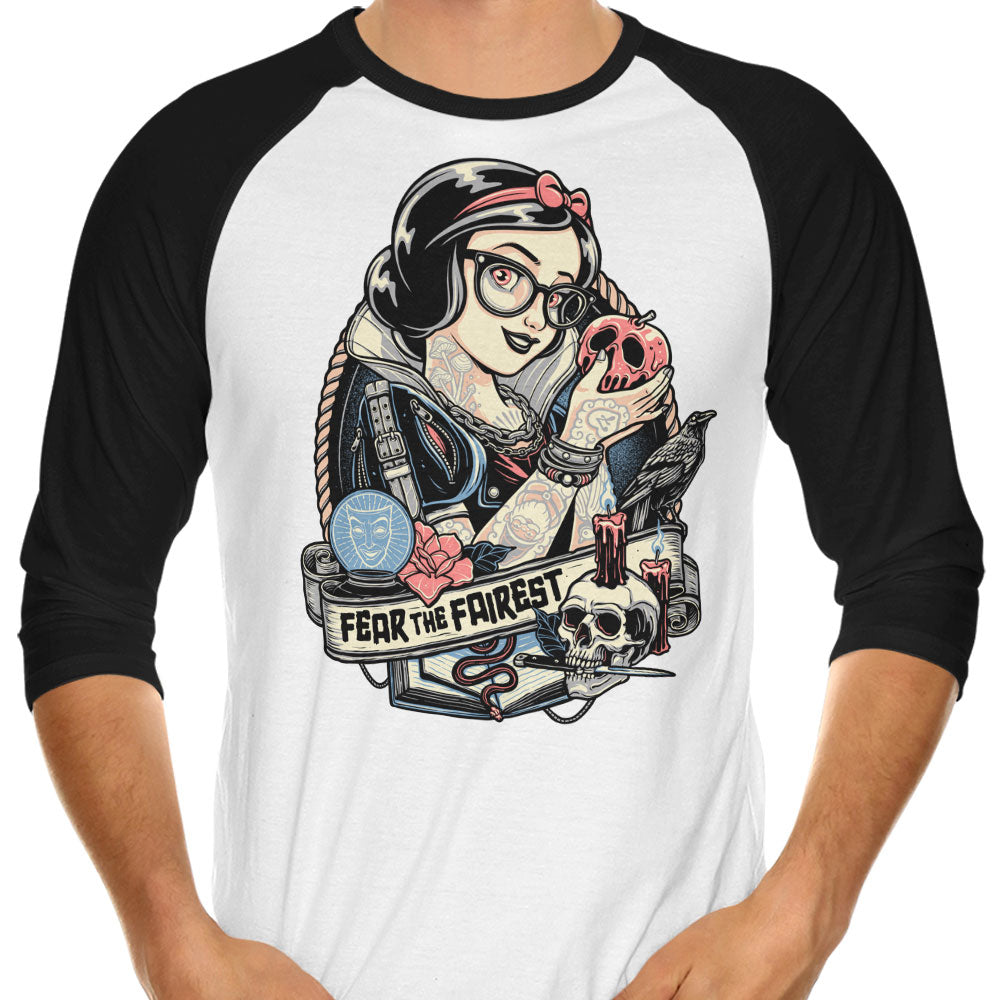 Fear the Fairest 3/4 Sleeve Raglan - Adult & Kids T-Shirts, Sweatshirts & Hoodies apparel design preview 1