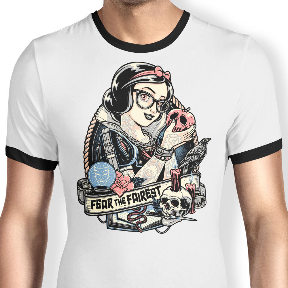 Fear the Fairest Ringer - Adult & Kids T-Shirts, Sweatshirts & Hoodies apparel design preview 1