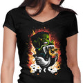 Feathered Fear Women's V-Neck - Adult & Kids T-Shirts, Sweatshirts & Hoodies apparel design preview 1