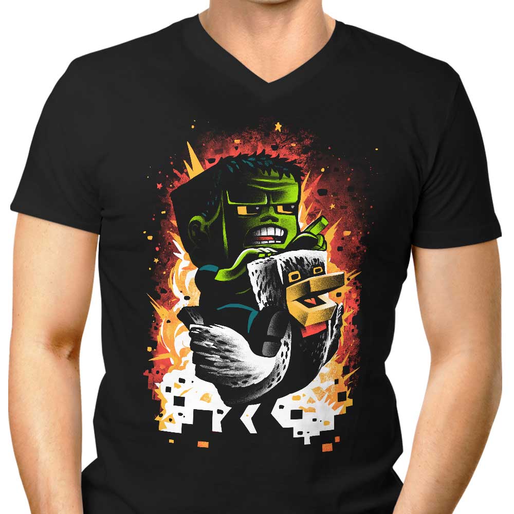 Feathered Fear Men's V-Neck - Adult & Kids T-Shirts, Sweatshirts & Hoodies apparel design preview 1