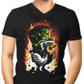 Feathered Fear Men's V-Neck - Adult & Kids T-Shirts, Sweatshirts & Hoodies apparel design preview 1