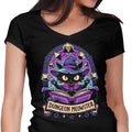 Feline Dungeon Keeper Women's V-Neck - Adult & Kids T-Shirts, Sweatshirts & Hoodies apparel design preview 1