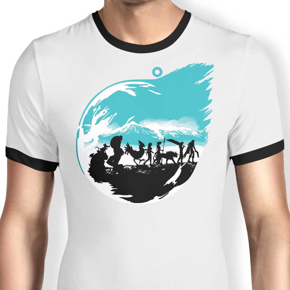 Fellowship of the Fantasy Ringer - Adult & Kids T-Shirts, Sweatshirts & Hoodies apparel design preview 1