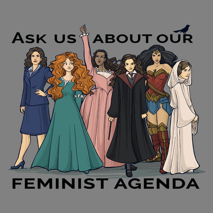 Feminist Agenda - Adult & Kids T-Shirts, Sweatshirts & Hoodies apparel design preview 2