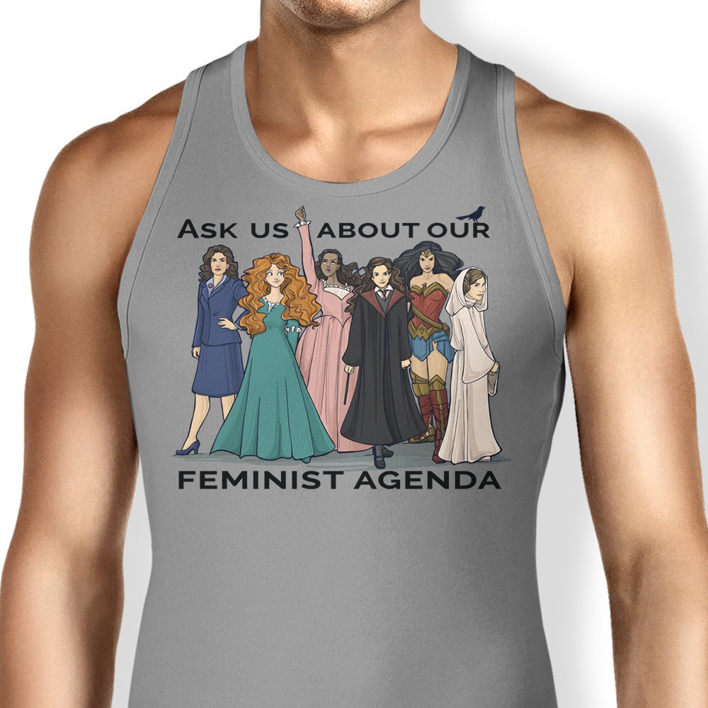 Feminist Agenda Tank Top - Adult & Kids T-Shirts, Sweatshirts & Hoodies apparel design preview 1
