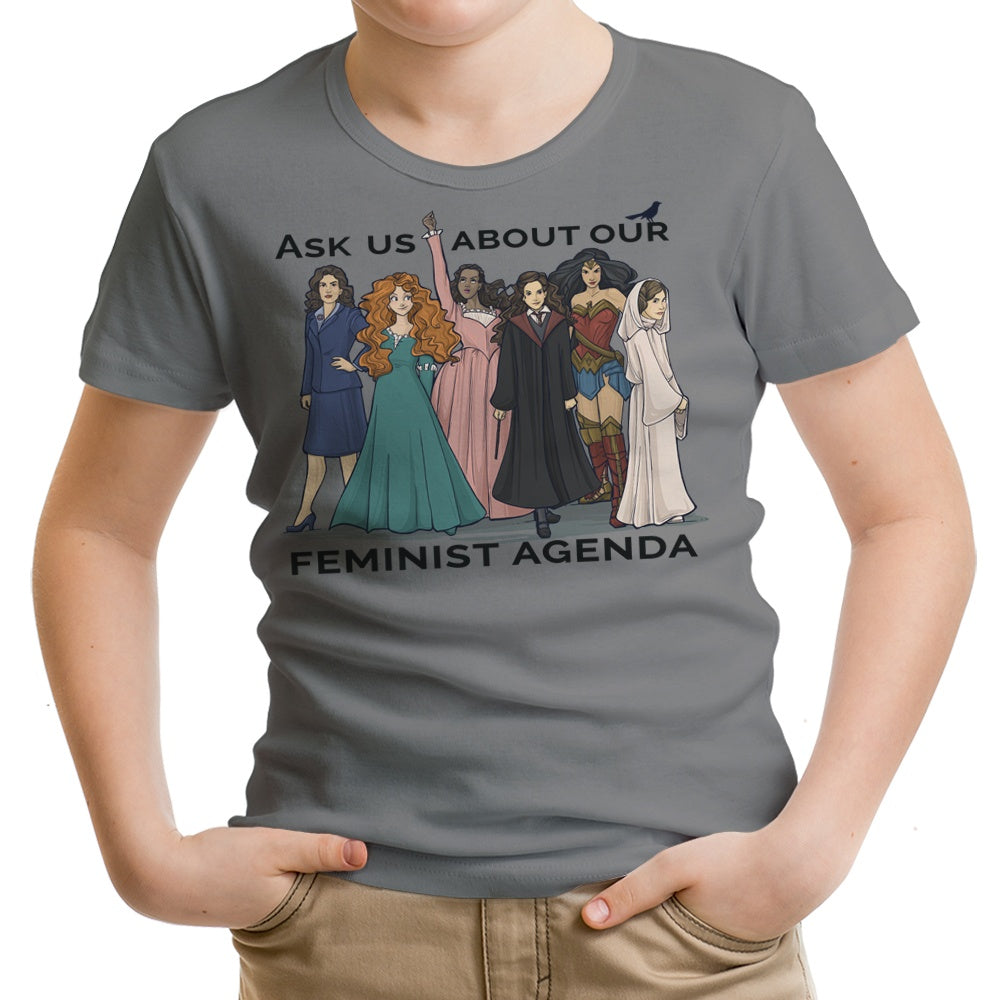 Feminist Agenda Youth Apparel - Adult & Kids T-Shirts, Sweatshirts & Hoodies apparel design preview 1
