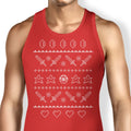 Festive Gaming Sweater Tank Top - Adult & Kids T-Shirts, Sweatshirts & Hoodies apparel design preview 1