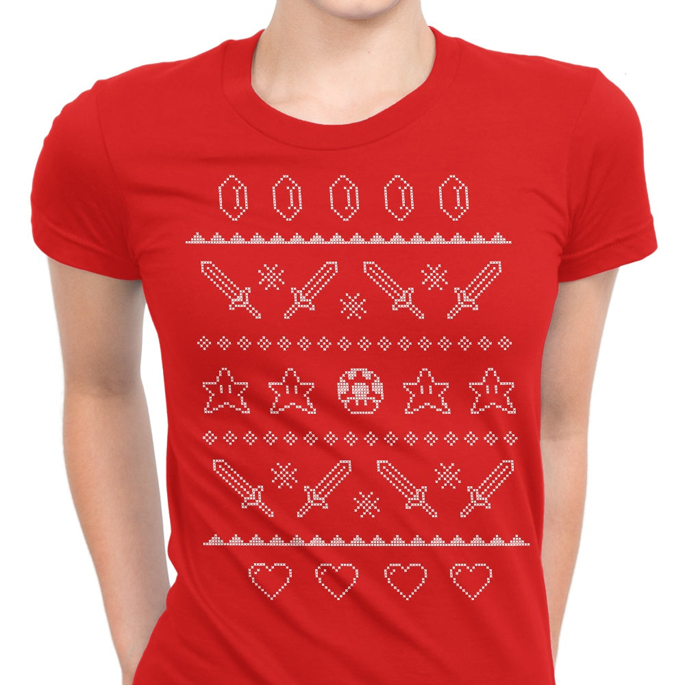 Festive Gaming Sweater Women's Apparel - Adult & Kids T-Shirts, Sweatshirts & Hoodies apparel design preview 1