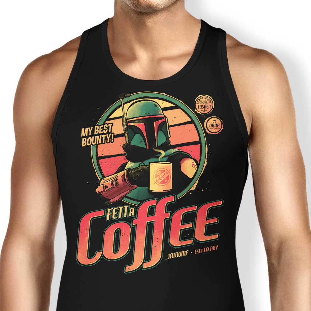 Fett A Coffee Tank Top - Adult & Kids T-Shirts, Sweatshirts & Hoodies apparel design preview 1