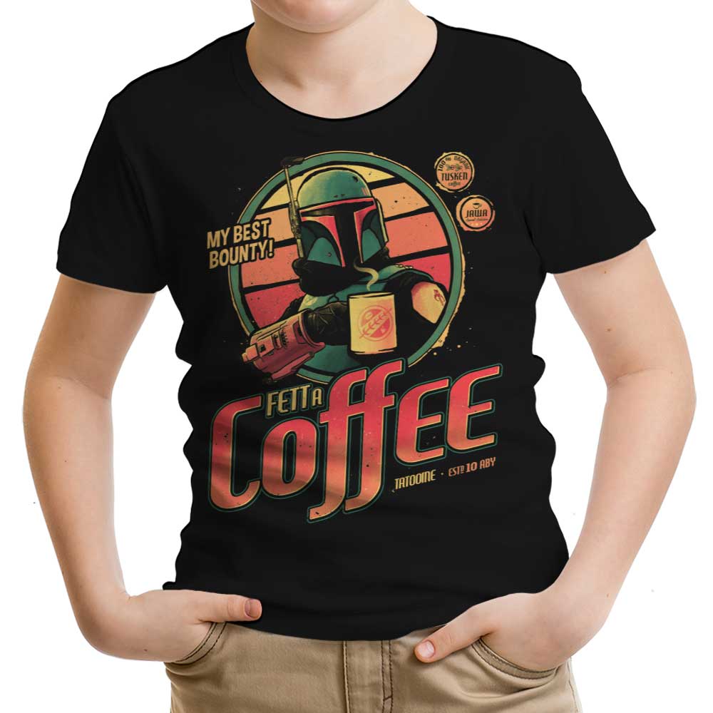Fett A Coffee Youth Apparel - Adult & Kids T-Shirts, Sweatshirts & Hoodies apparel design preview 1