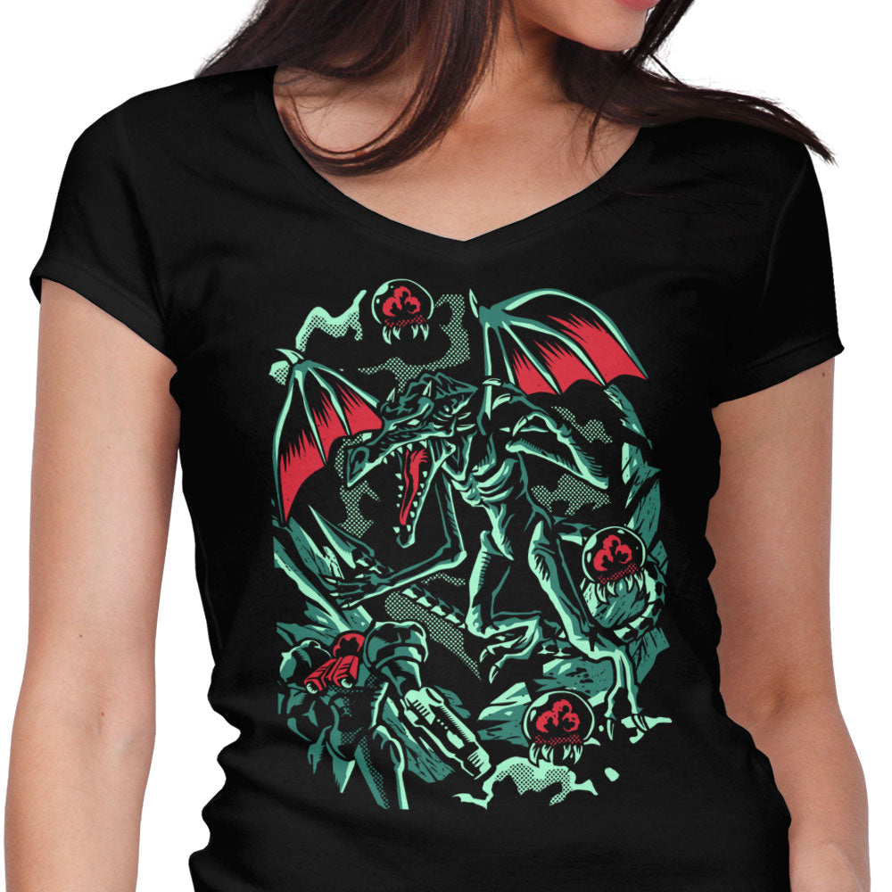 Fierce Fight Women's V-Neck - Adult & Kids T-Shirts, Sweatshirts & Hoodies apparel design preview 1
