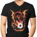 Fiery Red Dragon Men's V-Neck - Adult & Kids T-Shirts, Sweatshirts & Hoodies apparel design preview 1