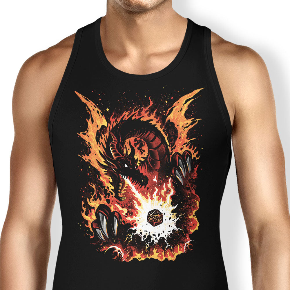 Fiery Red Dragon Tank Top - Adult & Kids T-Shirts, Sweatshirts & Hoodies apparel design preview 1