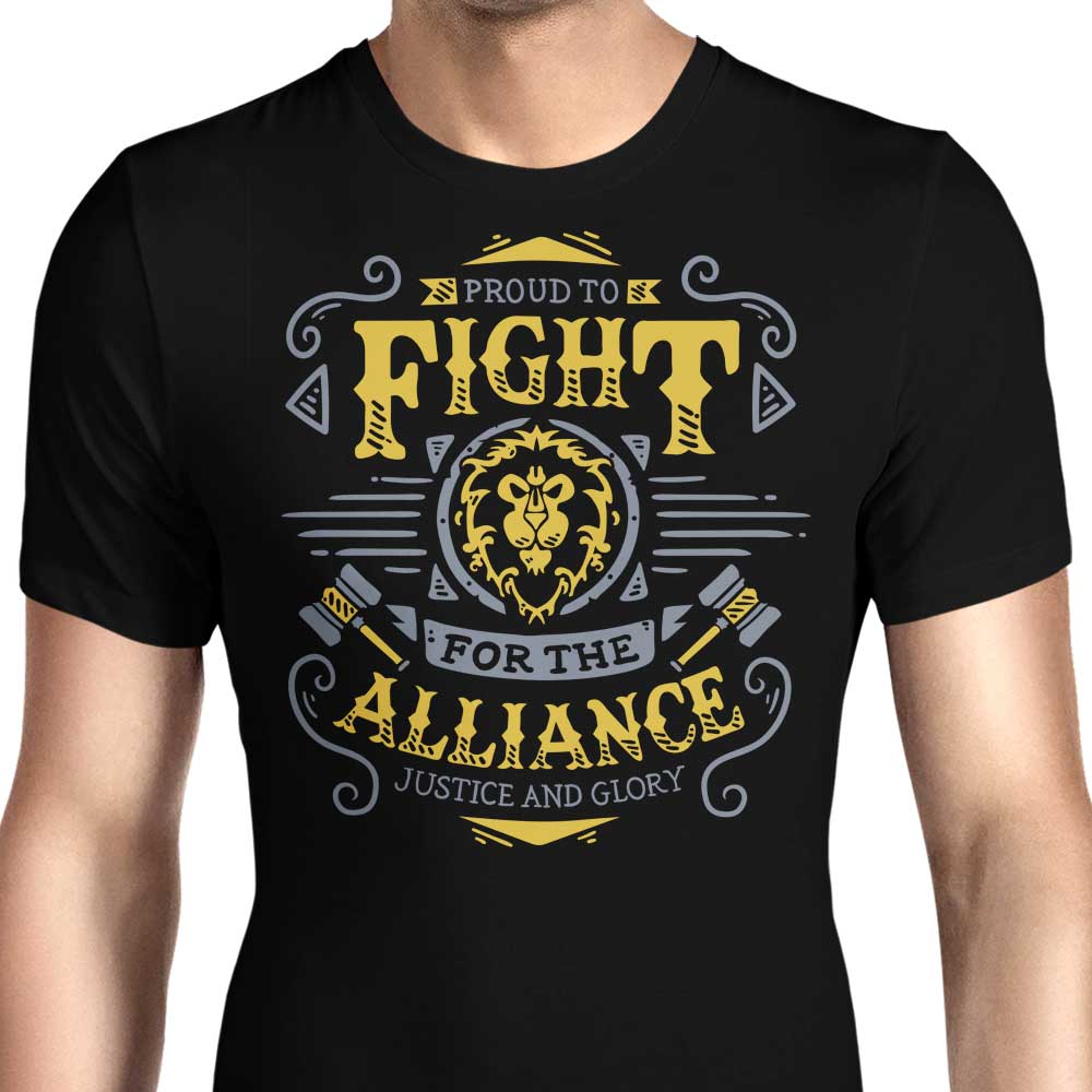 Fight for the Alliance Men's Apparel - Adult & Kids T-Shirts, Sweatshirts & Hoodies apparel design preview 1