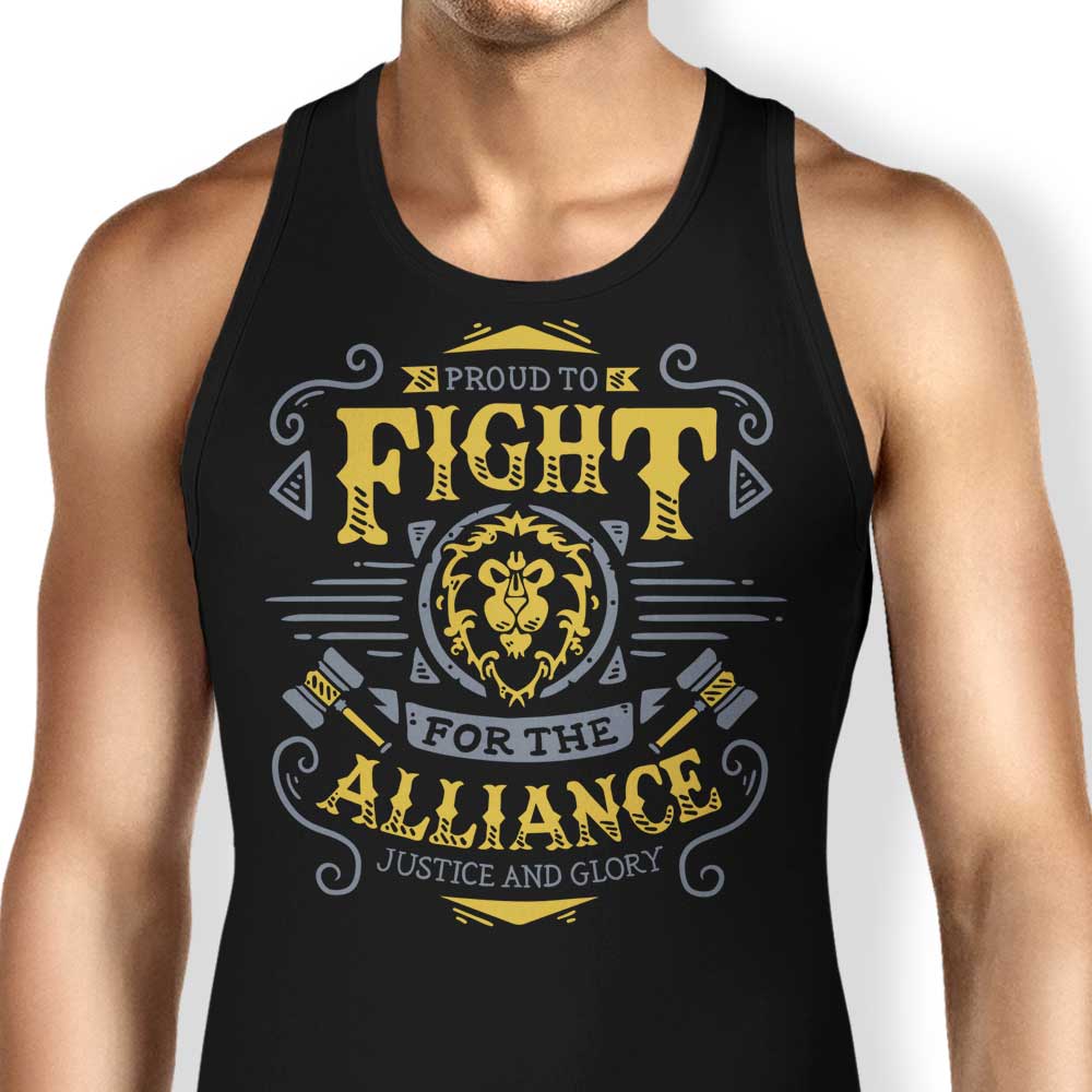 Fight for the Alliance Tank Top - Adult & Kids T-Shirts, Sweatshirts & Hoodies apparel design preview 1