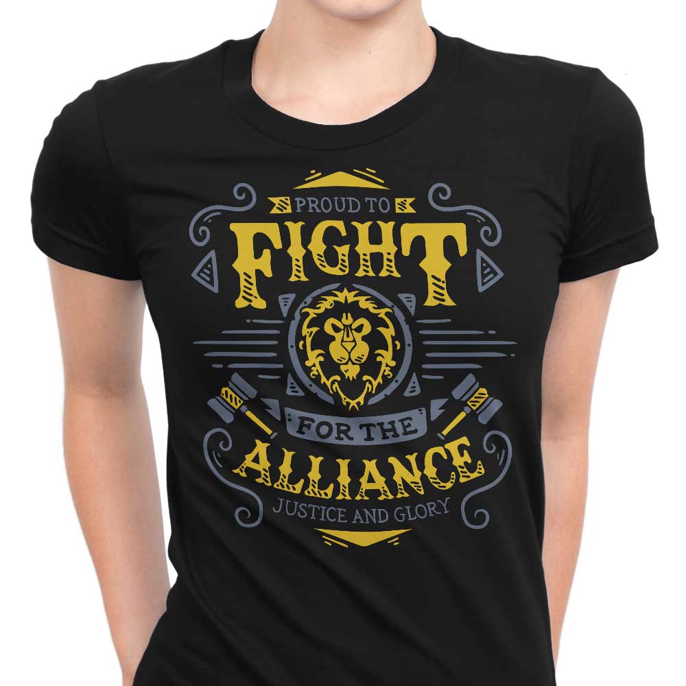 Fight for the Alliance Women's Apparel - Adult & Kids T-Shirts, Sweatshirts & Hoodies apparel design preview 1