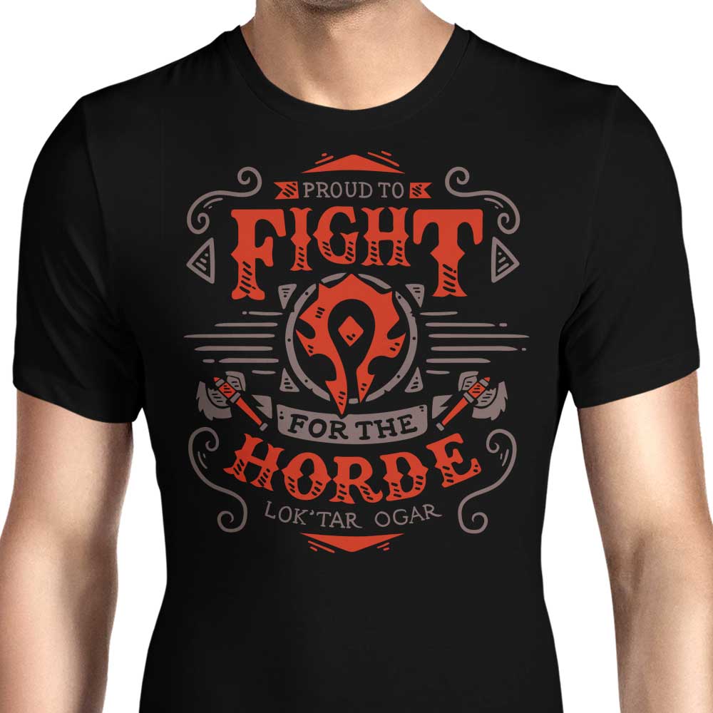 Fight for the Horde Men's Apparel - Adult & Kids T-Shirts, Sweatshirts & Hoodies apparel design preview 1