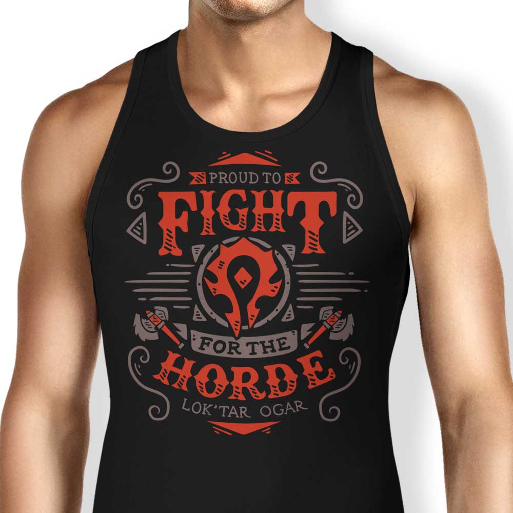 Fight for the Horde Tank Top - Adult & Kids T-Shirts, Sweatshirts & Hoodies apparel design preview 1