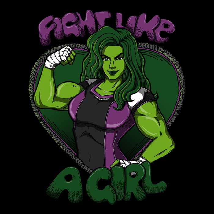 Fight Like a Hulk 3/4 Sleeve Raglan - Adult & Kids T-Shirts, Sweatshirts & Hoodies apparel design preview 2