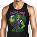 Fight Like a Hulk Tank Top - Adult & Kids T-Shirts, Sweatshirts & Hoodies apparel design preview 1