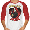 Fight Like a Widow 3/4 Sleeve Raglan - Adult & Kids T-Shirts, Sweatshirts & Hoodies apparel design preview 1
