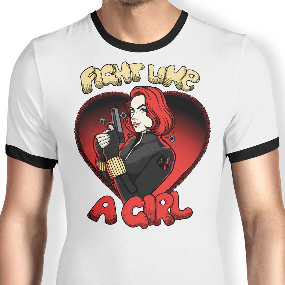 Fight Like a Widow Ringer - Adult & Kids T-Shirts, Sweatshirts & Hoodies apparel design preview 1