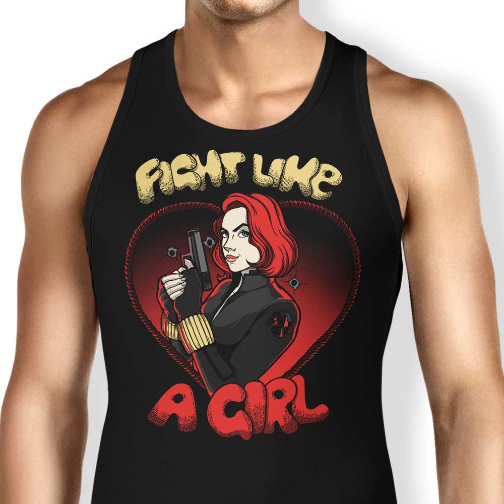 Fight Like a Widow Tank Top - Adult & Kids T-Shirts, Sweatshirts & Hoodies apparel design preview 1