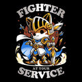 Fighter at Your Service Coasters - Adult & Kids T-Shirts, Sweatshirts & Hoodies apparel design preview 1