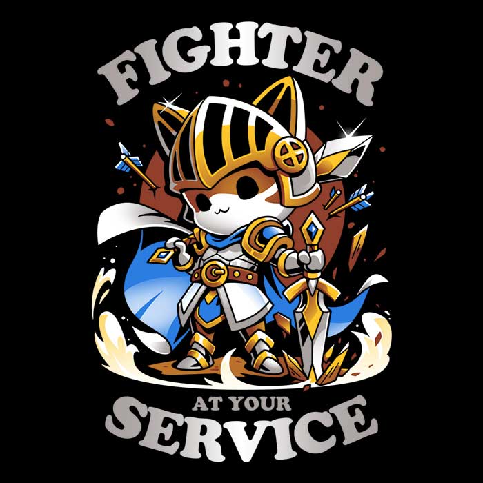 Fighter at Your Service Coasters - Adult & Kids T-Shirts, Sweatshirts & Hoodies apparel design preview 1