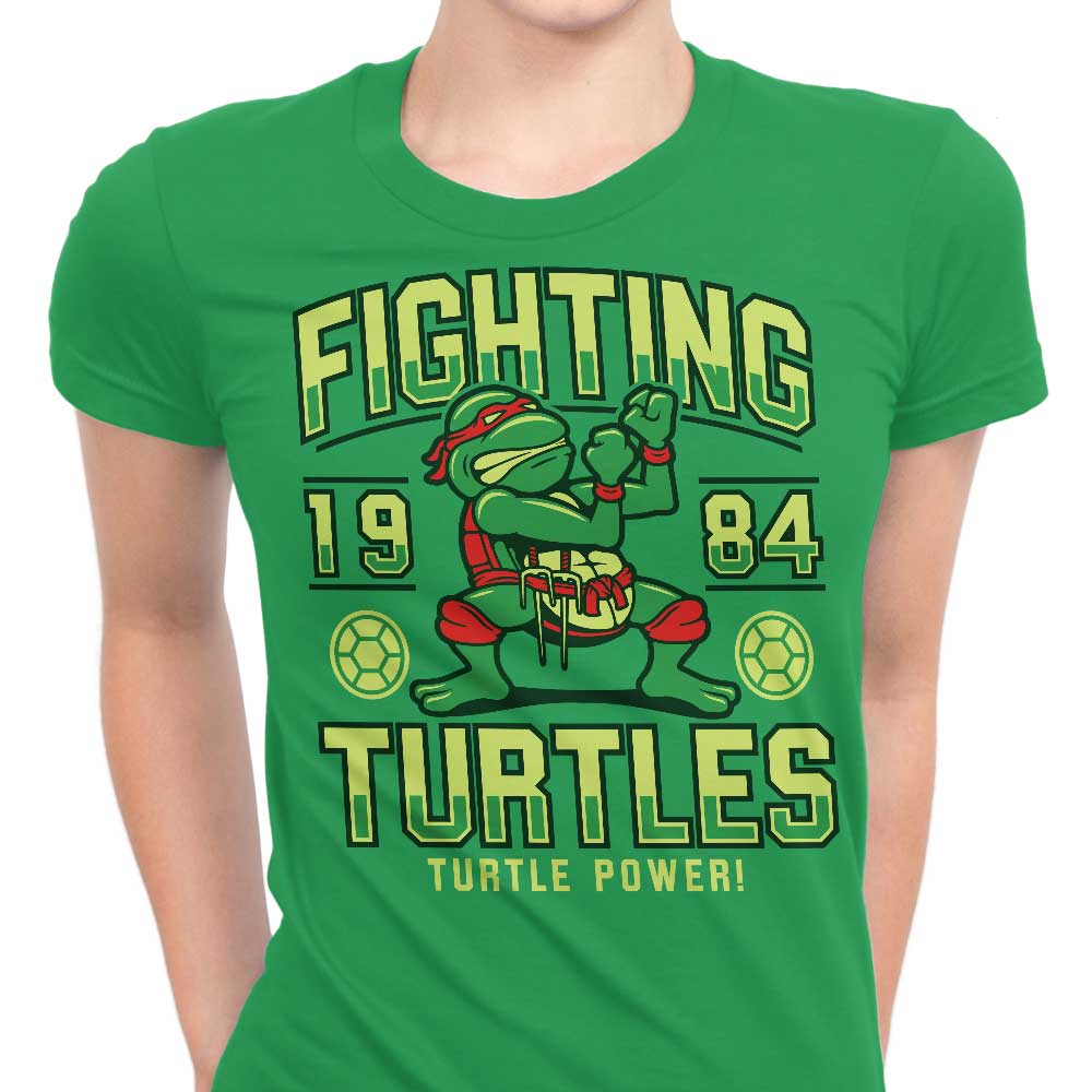 Fighting Turtles Women's Apparel - Adult & Kids T-Shirts, Sweatshirts & Hoodies apparel design preview 1