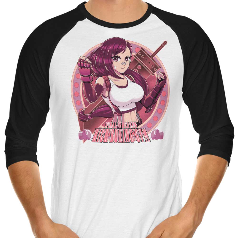 Final Heaven Kick Boxing 3/4 Sleeve Raglan - Adult & Kids T-Shirts, Sweatshirts & Hoodies apparel design preview 1