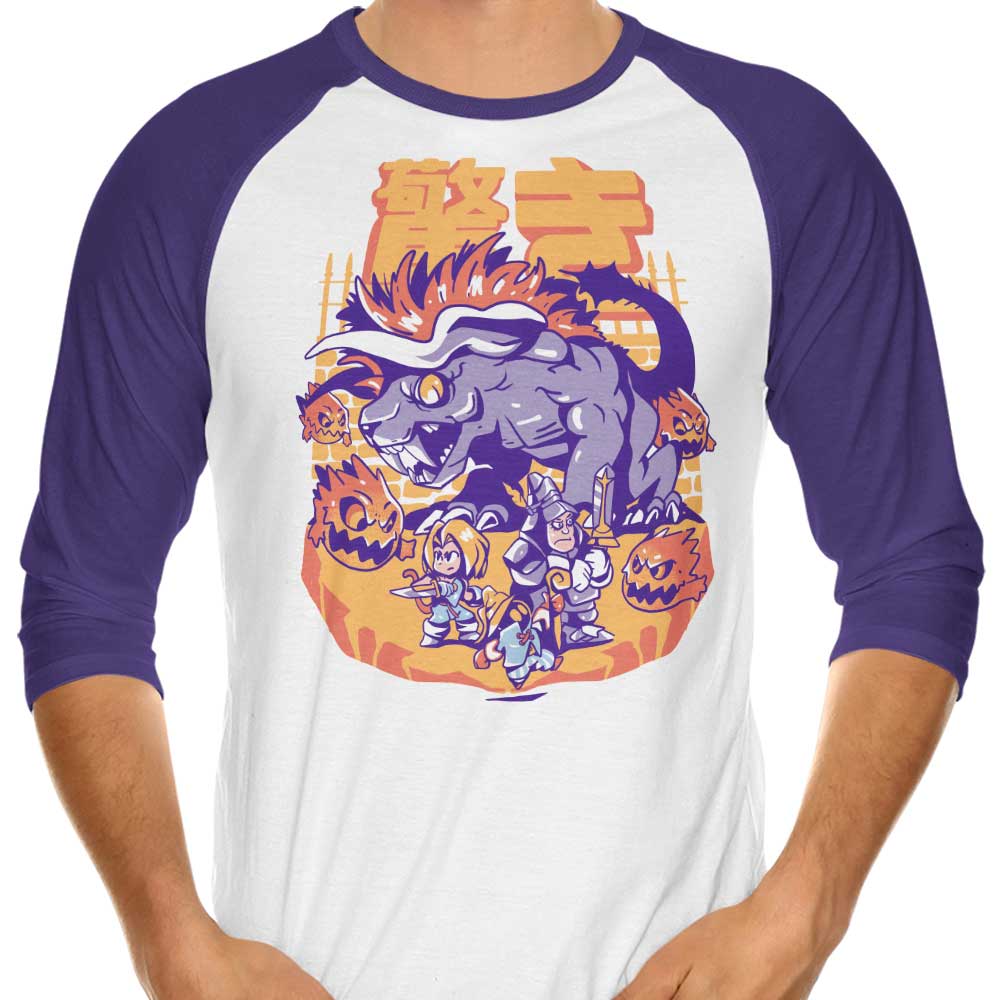 Final Surprise Attack 3/4 Sleeve Raglan - Adult & Kids T-Shirts, Sweatshirts & Hoodies apparel design preview 1
