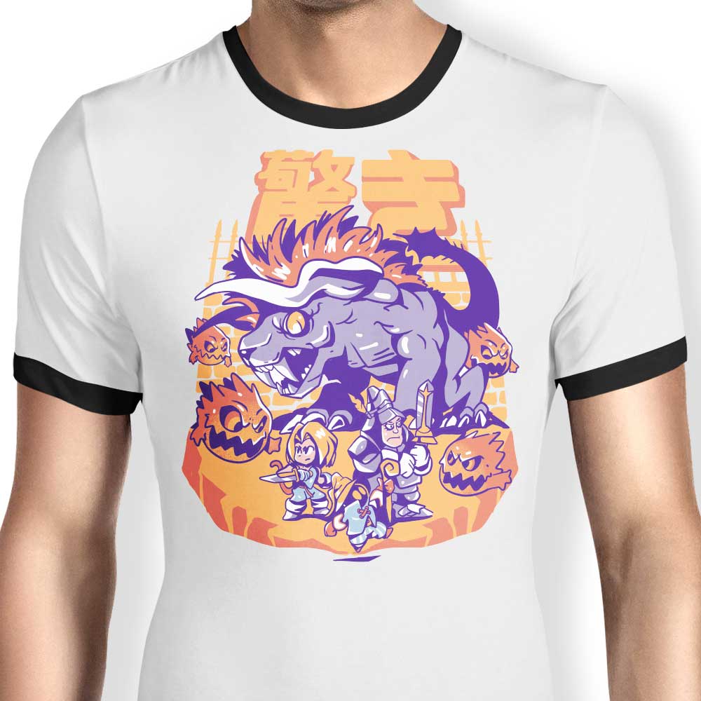 Final Surprise Attack Ringer - Adult & Kids T-Shirts, Sweatshirts & Hoodies apparel design preview 1